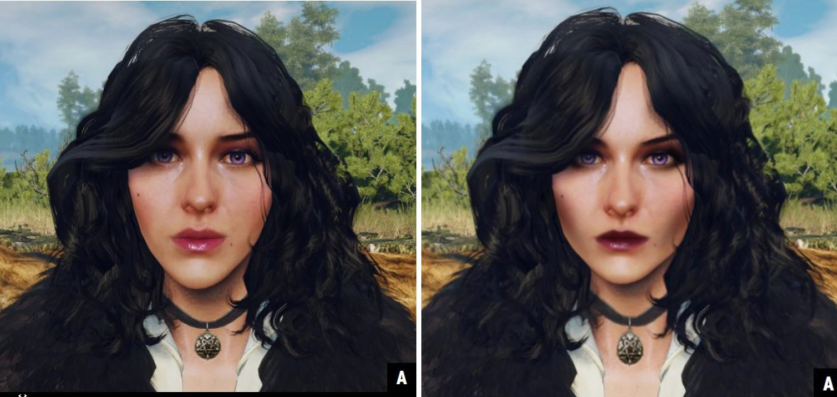 For me if a modder could make her face like from the right picture, it must...