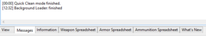 Message de confirmation à la fin du nettoyage