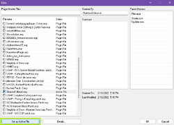 Sélection du plugin à convertir dans le CK
