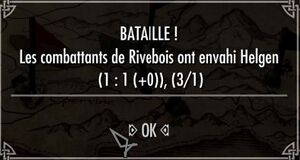 Exemple de calcul du mode « Jeu de guerre ».