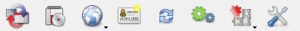 Barre d'outils de MO2.